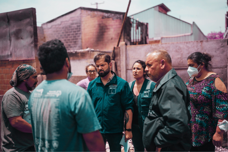 Gobierno compromete ayudas para los afectados por los incendios en la Región de Valparaíso